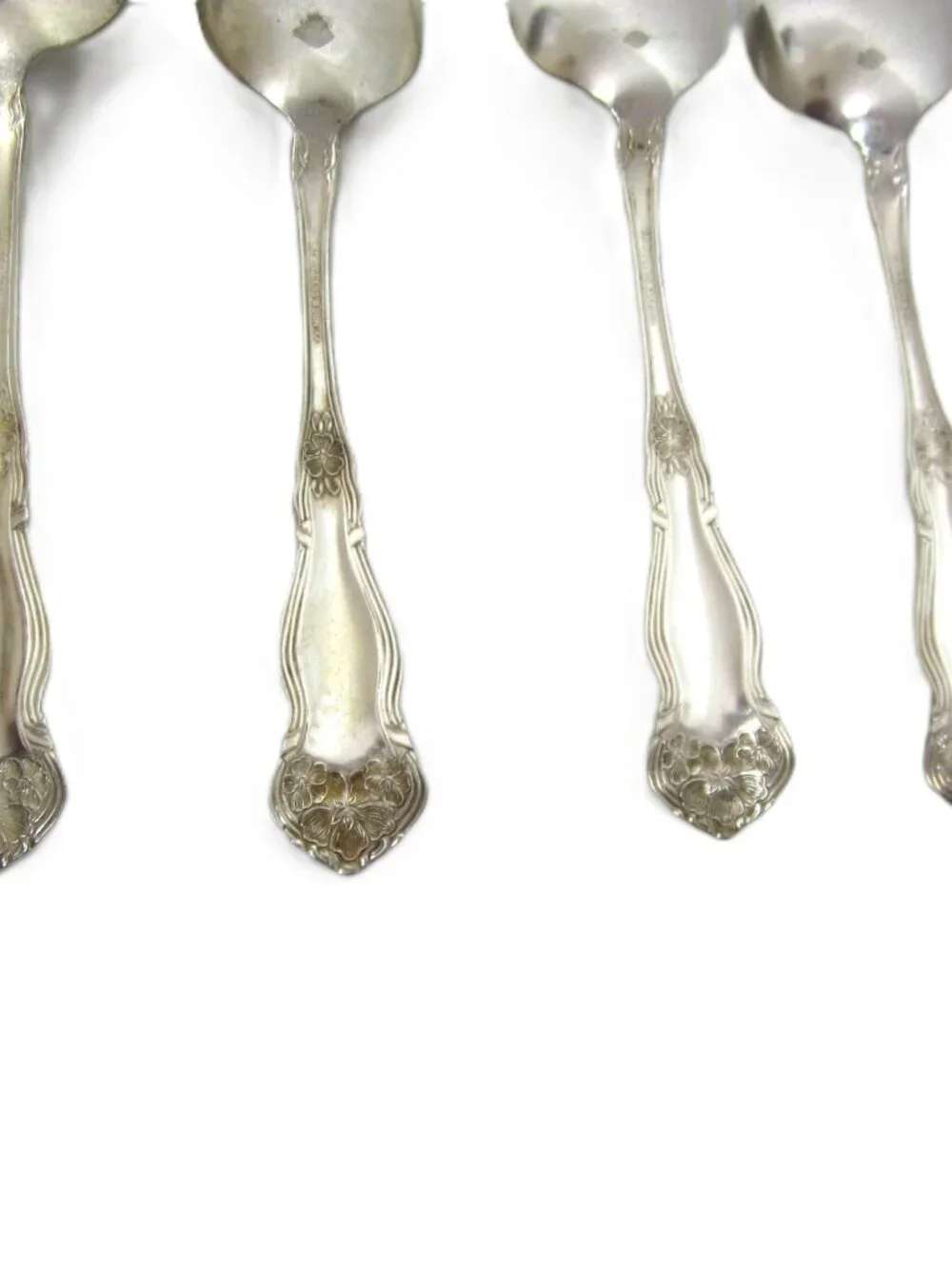 ARBUTUS International Wm Rogers & Son Silverplate Lot Set 4 Tablespoons 7 1/8